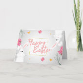 WITTE HAZEN PASEN KAART (Voorkant)