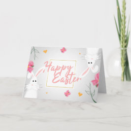 WITTE HAZEN PASEN KAART