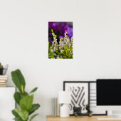 Witte heidebloem Poster (Thuiskantoor)