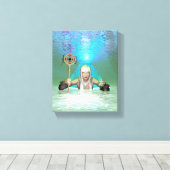 Witte Heks Canvas Afdruk (Insitu (Houten vloer))