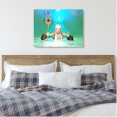 Witte Heks Canvas Afdruk (Insitu (Slaapkamer))