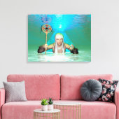 Witte Heks Canvas Afdruk (Insitu (Woonkamer))