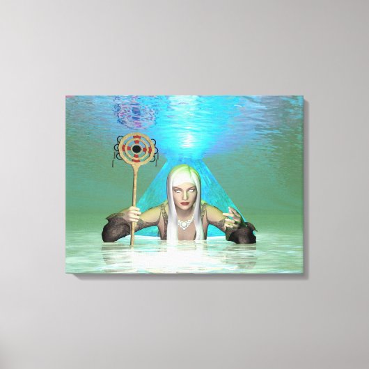 Witte Heks Canvas Afdruk (Voorkant)