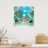 Witte heks poster (Keuken)