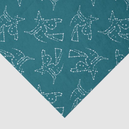 Witte heks van Halloween Tissuepapier (Detail)