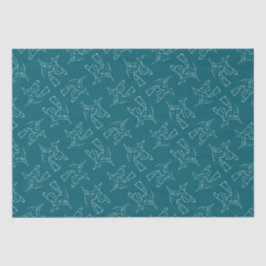 Witte heks van Halloween Tissuepapier