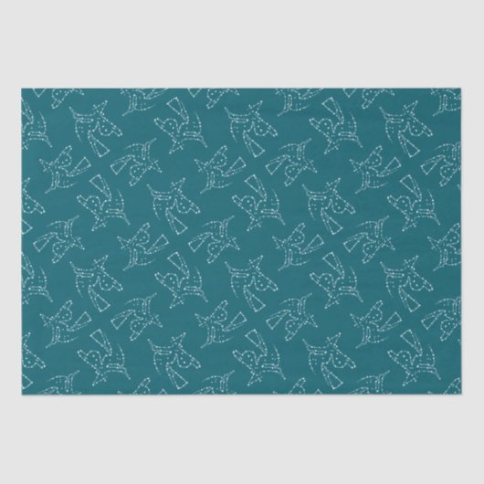 Witte heks van Halloween Tissuepapier (Voorkant)