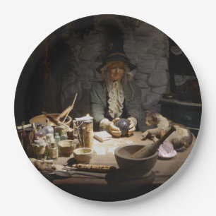 Witte Heksen Keukenmuseum, Hekserij & MAGIEK Papieren Bordje