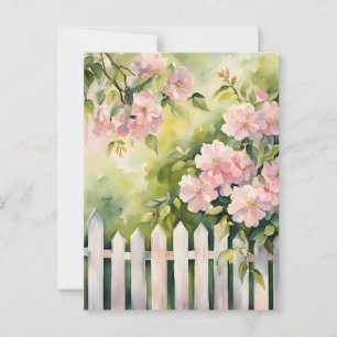 Witte Hekwerk Briefkaart