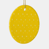 Witte, heldere sterren op de Vibrant Canarische ge Keramisch Ornament (Rechts)