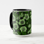 Witte Hellebores met bladeren Mok (Voorkant links)