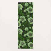 Witte Hellebores met bladeren Yogamat (Achterkant)