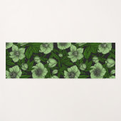 Witte Hellebores met bladeren Yogamat (Voorkant (horizontaal))