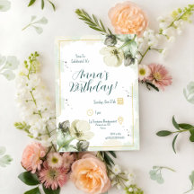 Witte Helleborus Aquarel Bloemen Verjaardag