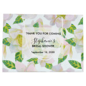 Witte Helleborus Vrijgezellenfeest Bedankt Favorie Groot Cadeauzakje (Achterkant)