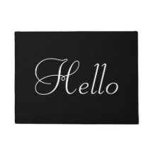 Witte Hello op Zwart