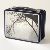 Witte hemel en zon dramatisch omlijst door bomen (Achterkant)