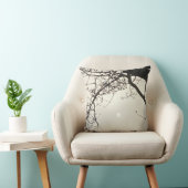 Witte hemel en zon dramatisch omlijst door bomen kussen (Stoel)