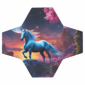 Witte hengst Fantasie Roze Tuin Voetbal (Enkel)