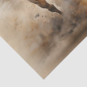 witte hengst in beweging tissuepapier (Detail)