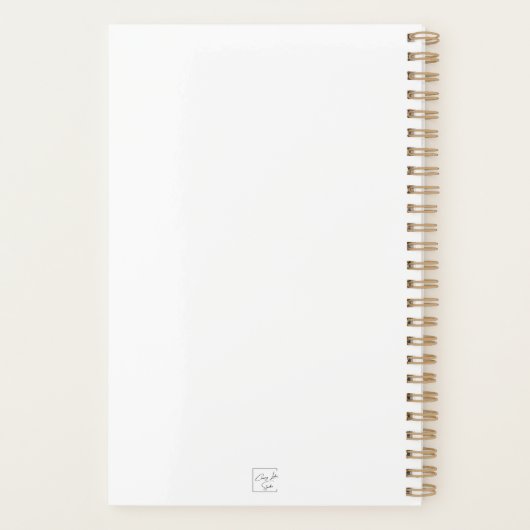 Witte hengst | Waterverf ontwerp | Planner (Achterkant)