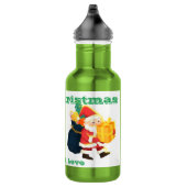 Witte herbruikbare kerstwensen gedrukte 24oz waterfles  (Rechts)