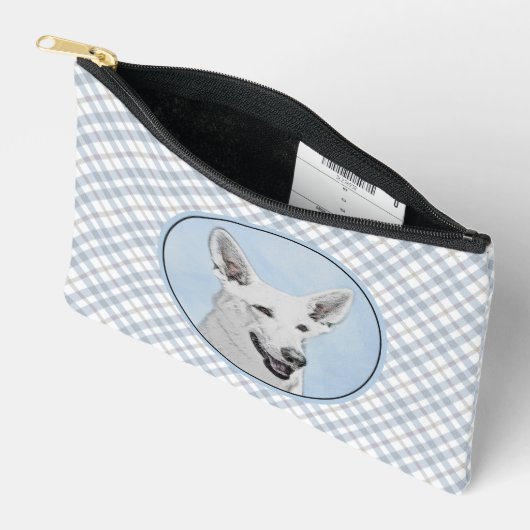 Witte Herder Schilderij Schattigee Originele Pet D Etui (Open)