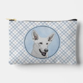 Witte Herder Schilderij Schattigee Originele Pet D Etui (Voorkant)