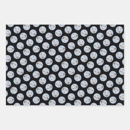 Witte Herder Schilderij Schattigee Originele Pet D Inpakpapier Vel (Voorkant 3)