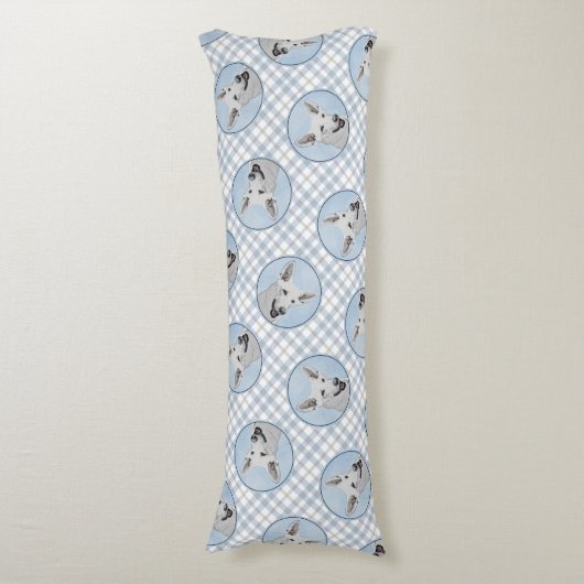 Witte Herder Schilderij Schattigee Originele Pet D Lichaamskussen (Voorkant Verticaal)