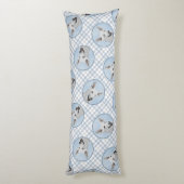 Witte Herder Schilderij Schattigee Originele Pet D Lichaamskussen (Achterkant (Verticaal))