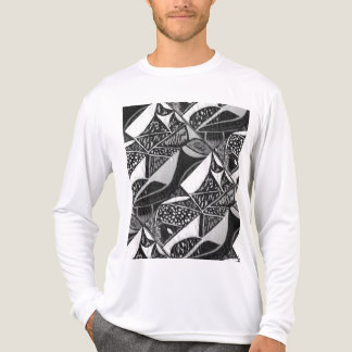 Witte heren T-shirt met artistiek ontwerp
