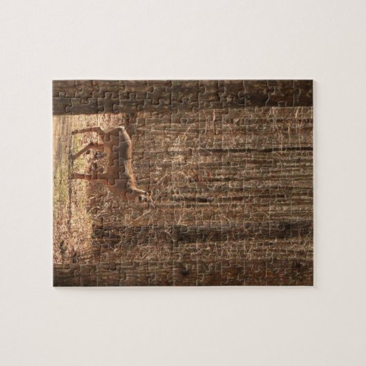 Witte herenbok legpuzzel (Horizontaal)