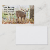 Witte herenbok visitekaartje (Voorkant / Achterkant)