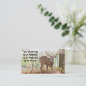 Witte herenbok visitekaartje (Staand voorkant)