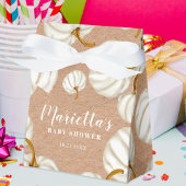 Witte herfst baby shower bedankdoosjes