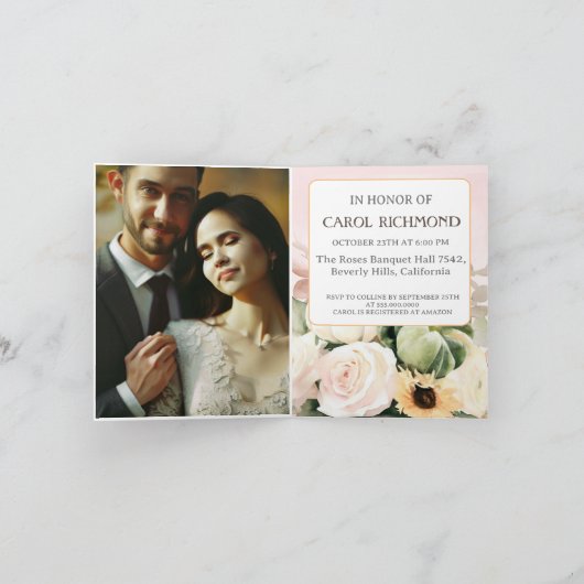 Witte herfst floraal Vrijgezellenfeest Foto (Binnen)