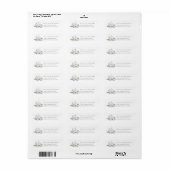Witte Herfst Pompoen Groene Retouradres Etiket (Full Sheet)
