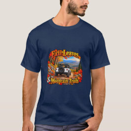 Witte herfstbladeren & bergpaden T-shirt