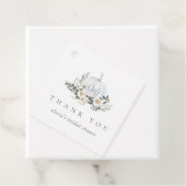 Witte herfstpompoen groen dank je bedankjes labels (In situ)