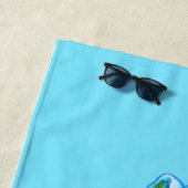 Witte Hermelijn Cute Mustelid Fretminnaar Kunst Strandlaken (In situ)