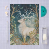 Witte Hert Sprookje Tissuepapier (Craft)