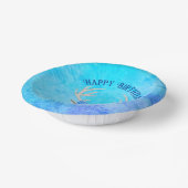 Witte Herten Hoofd Blauwe Ogen Rozen Antlers Verja Papieren Kommen (Gebogen)