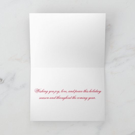 Witte herten in de winter feestdagen kaart (Binnen)