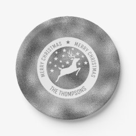Witte herten - nepsiliconfolie-look (geen echte fo papieren bordje