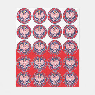 Witte herten Texas Poolse Amerikaanse adelaar Fleece Deken