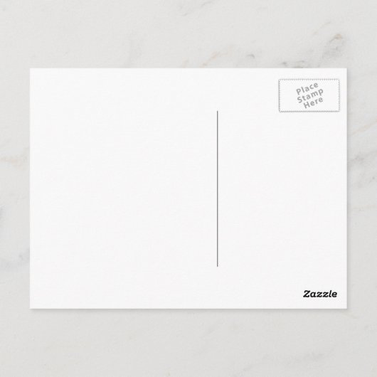 Witte hertenkop met gewei grote blauwe Rozen Briefkaart (Achterkant)