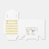 Witte Hete luchtballon baby shower gouden glitter Bedankdoosjes (Uitgevouwen)