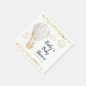 Witte Hete Luchtballon Oerwoud Baby shower Servet (Hoek)