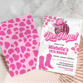 Witte Hete Roze Ruimte Cowgirl Yeehaw Rodeo Verjaa Kaart